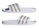 adidas Badeschuhe Adilette Aqua 3-Streifen (Cloudfoam Fußbett, vorgeformter EVA-Riemen) weiss/platin - 1 Paar